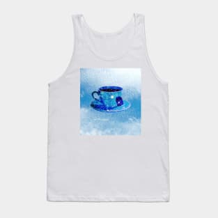 Stars in my tea - blue (bg) Tank Top